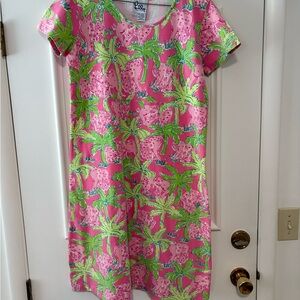 Lilly Pulitzer Pink and Green Floral Dress